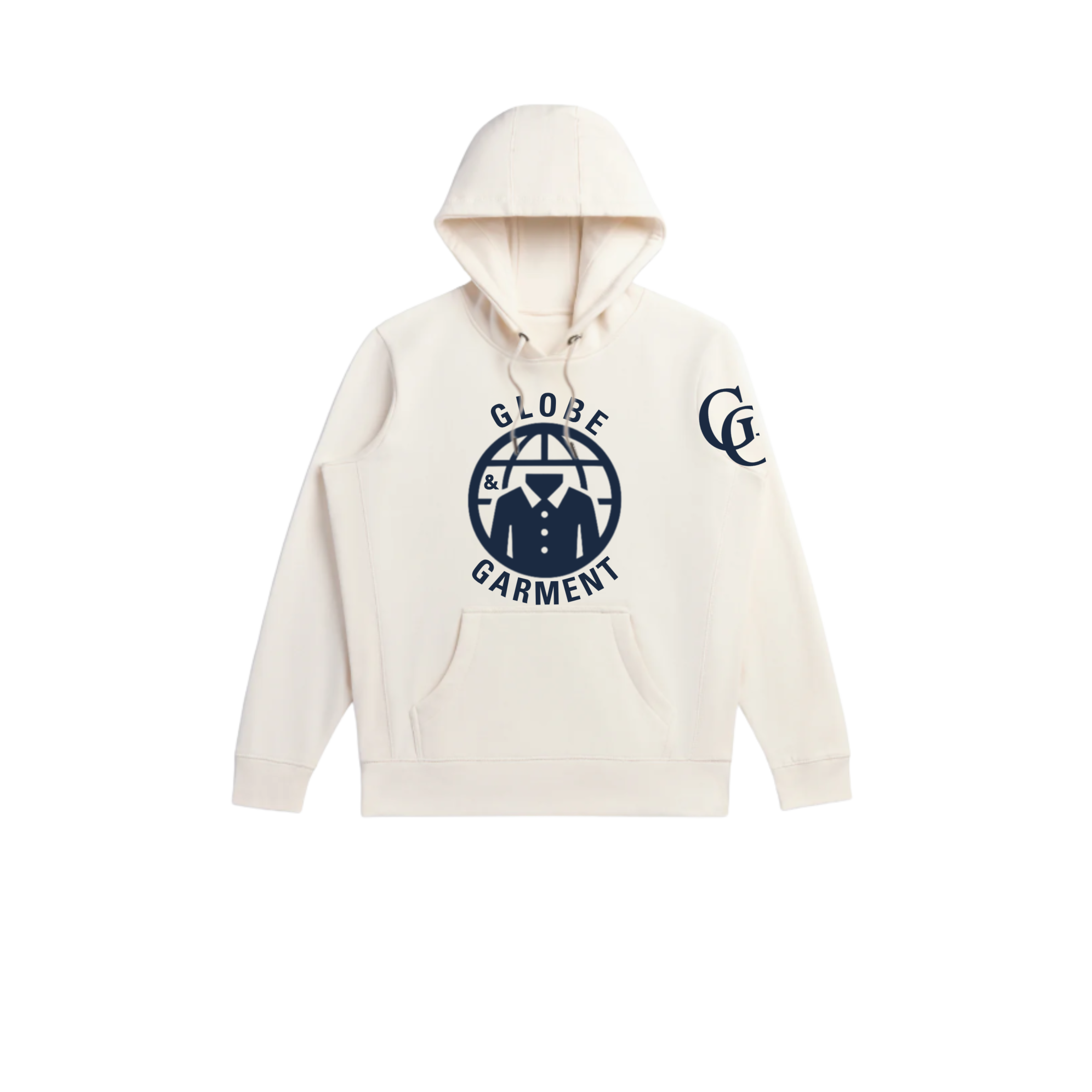 Globe & Garment Premium Hoodie- Natural