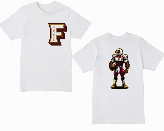 Fayetteville City Schools - Douglas Bird Eagles Large Mascot Short Sleeve T-shirt