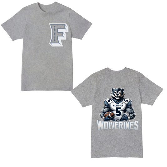 Fayetteville City Schools – Westover Wolverine’s Large Mascot Short Sleeve T-shirt