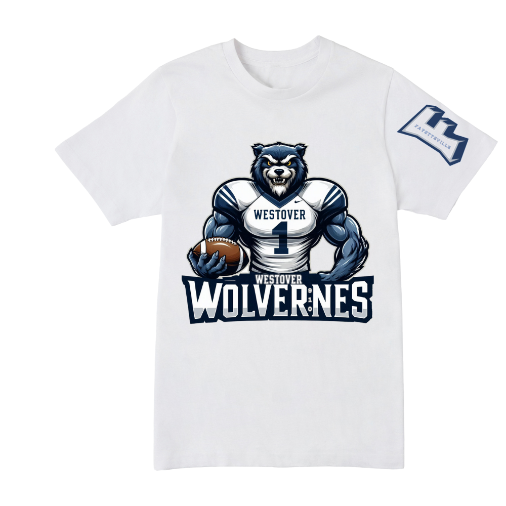 Fayetteville City Schools – Westover Wolverine’s Large Mascot Short Sleeve T-shirt