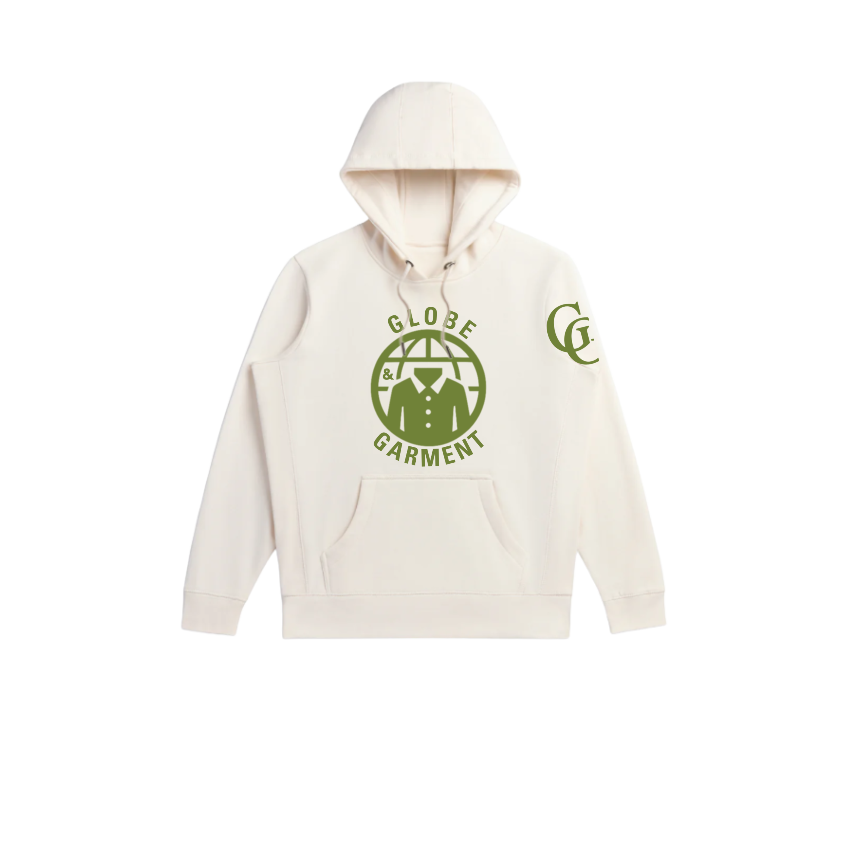 Globe & Garment Premium Hoodie- Natural